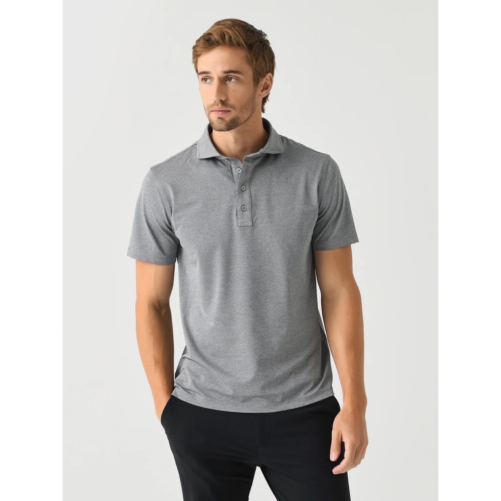 G/FORE Mens Golf Polo Shirt XXL Gray GMP000025 Heather‎ Performance NWT